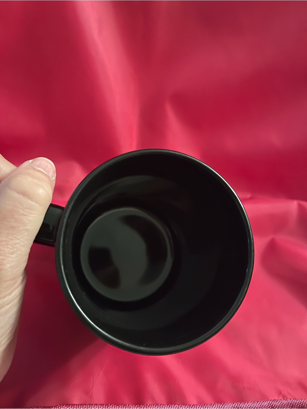 Black Ceramic Mug with Colorful Rooster "F-CAW-F" - Picture 2 of 3
